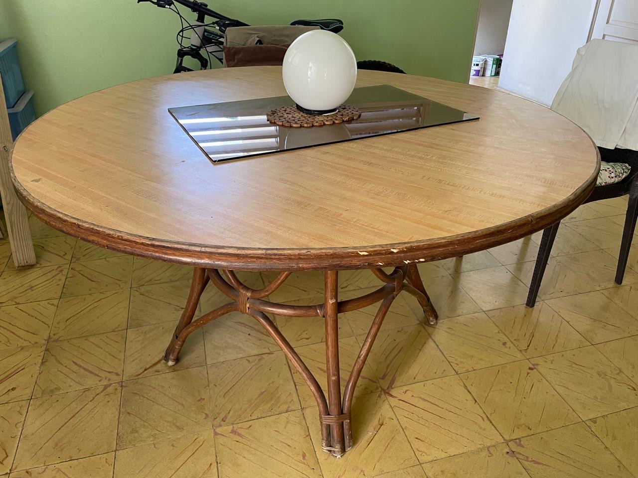 muebles y colchones - Mesa de comedor de Rattan 0