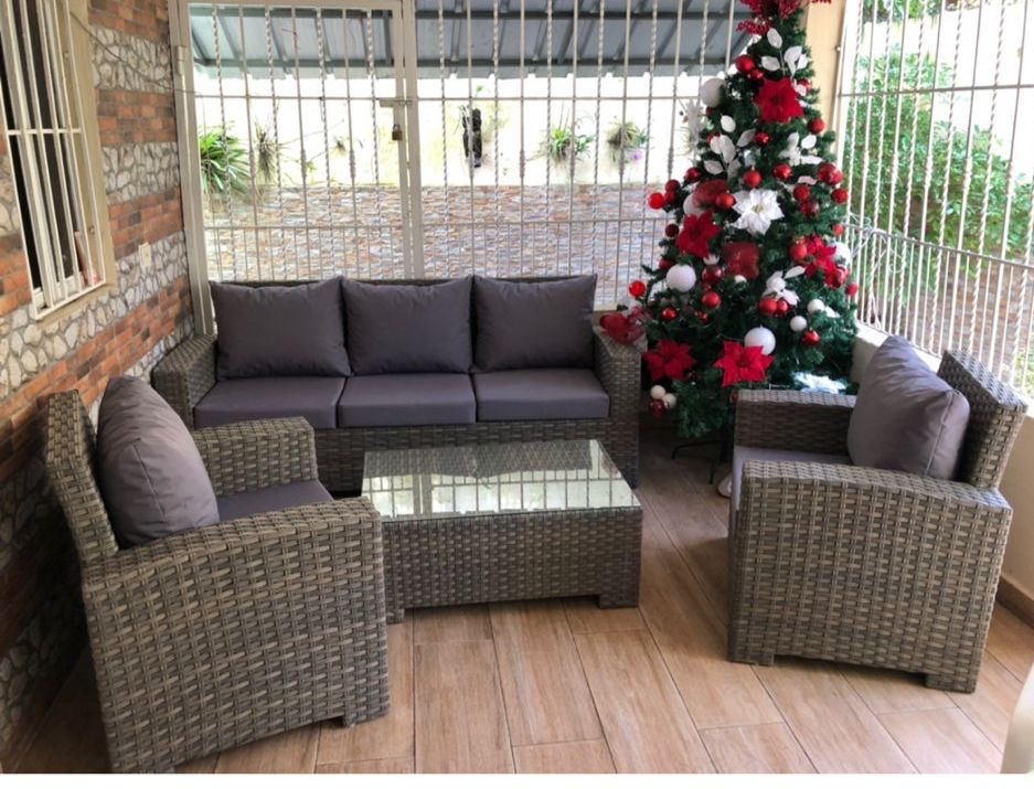 muebles y colchones - muebles y comedores de exterior, en mimbre y rattan sintético  7