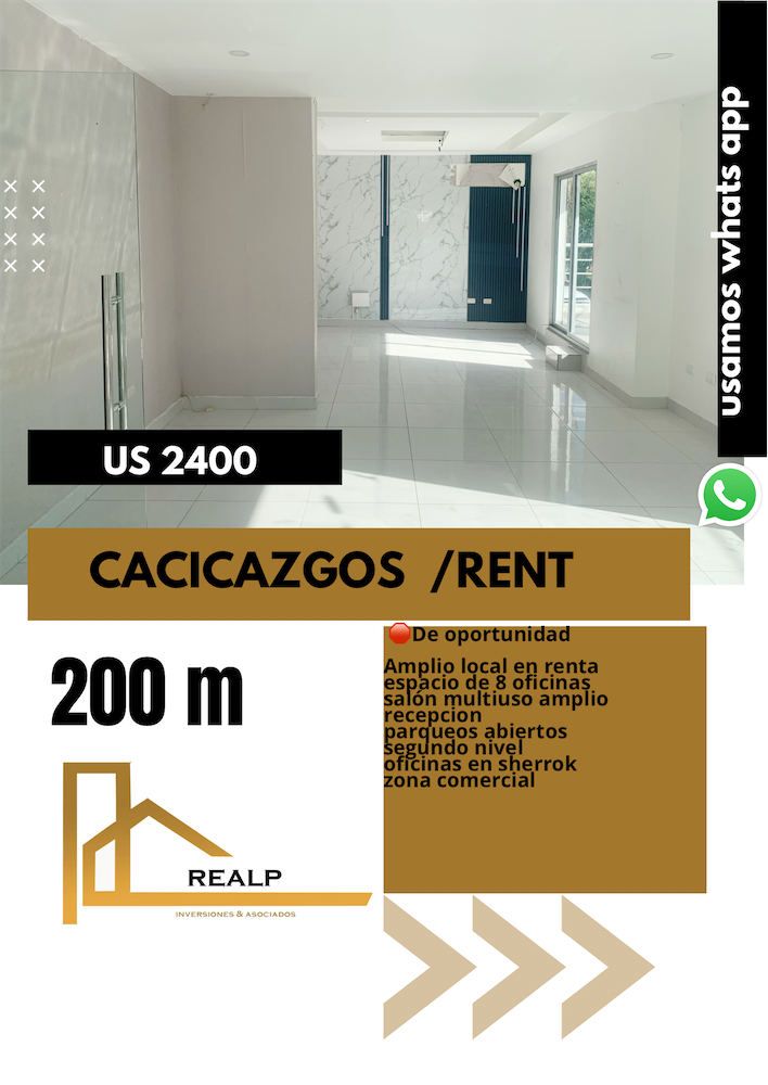 oficinas y locales comerciales - Local en los cacicazgos  0