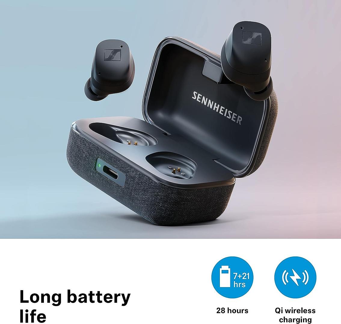 camaras y audio - Sennheiser Momentum TWS 3 Earbuds con ANC, IPX4, carga Qi, 28H 3