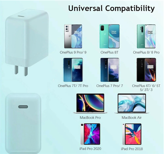 celulares y tabletas - Cargador 65W one plus 3