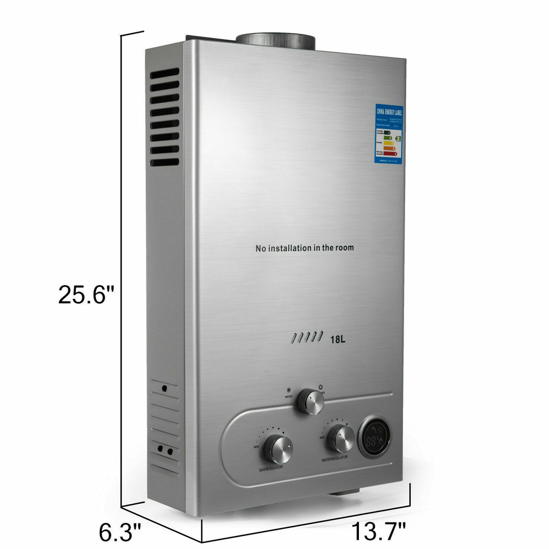 herramientas, jardines y exterior - Calentador de agua a gas de 18 litros por minuto 
Gas water heater  1