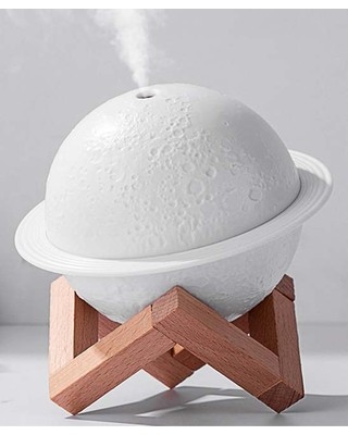 decoración y accesorios - Humidificador de planeta, difusor de aroma para el hogar, luz nocturna  3