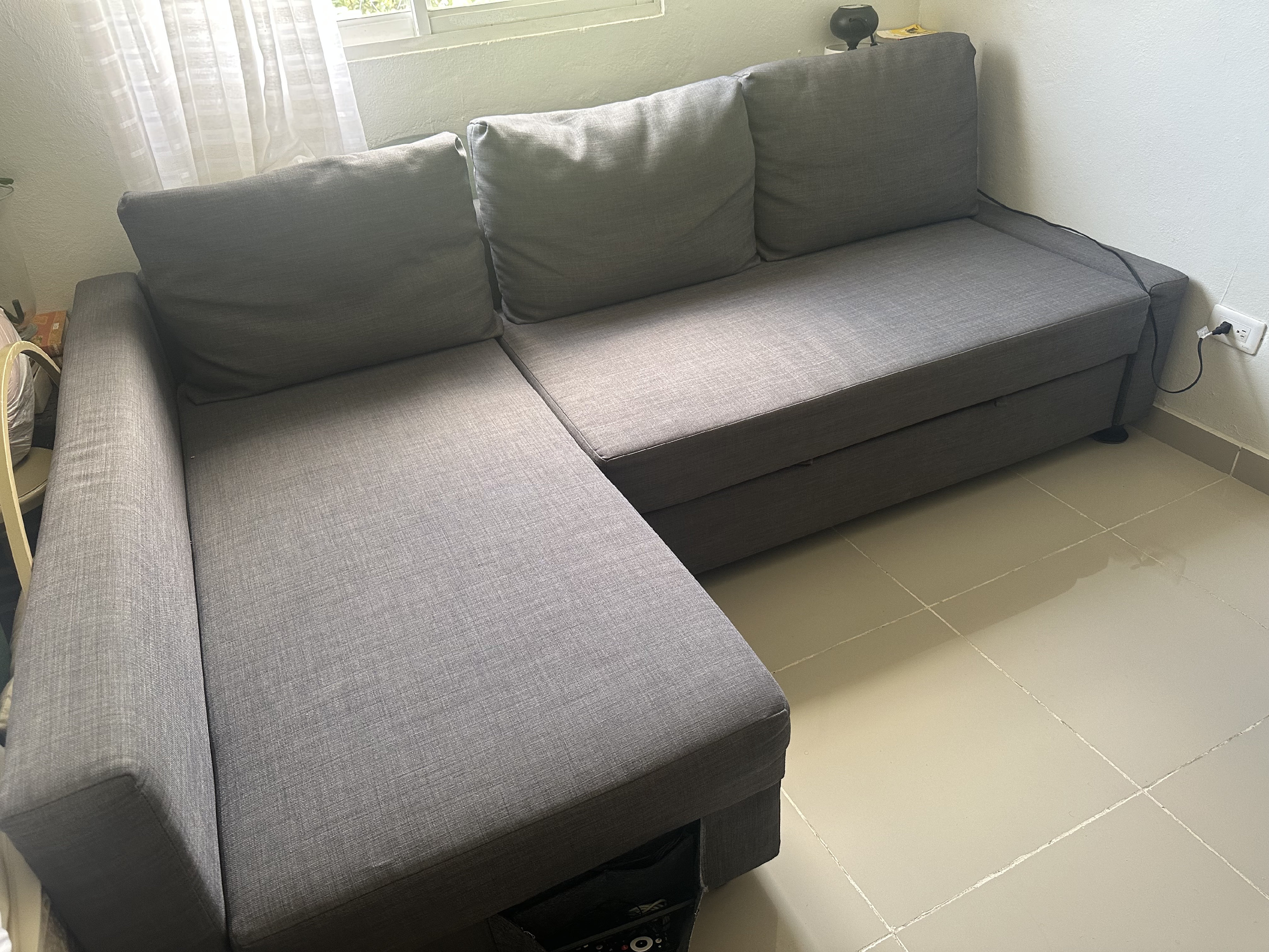 muebles y colchones - Sofá cama con baúl de almacenamiento.  4