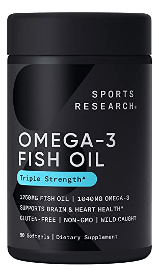 Salud y Equipamiento Médico - Omega-3 Fish Oil 1250mg 90 Cap Sports Research
