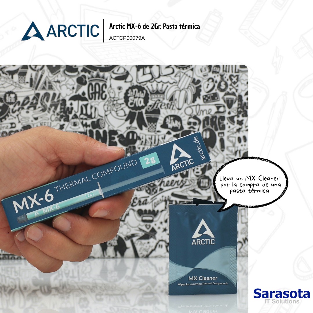 accesorios para electronica - Pasta térmica Arctic MX-6 de 2gr. mas regalo  1