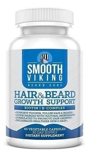 Salud y Equipamiento Médico - Smooth Viking Pastillas Para Hacer Crecer La Barba - 60 Caps