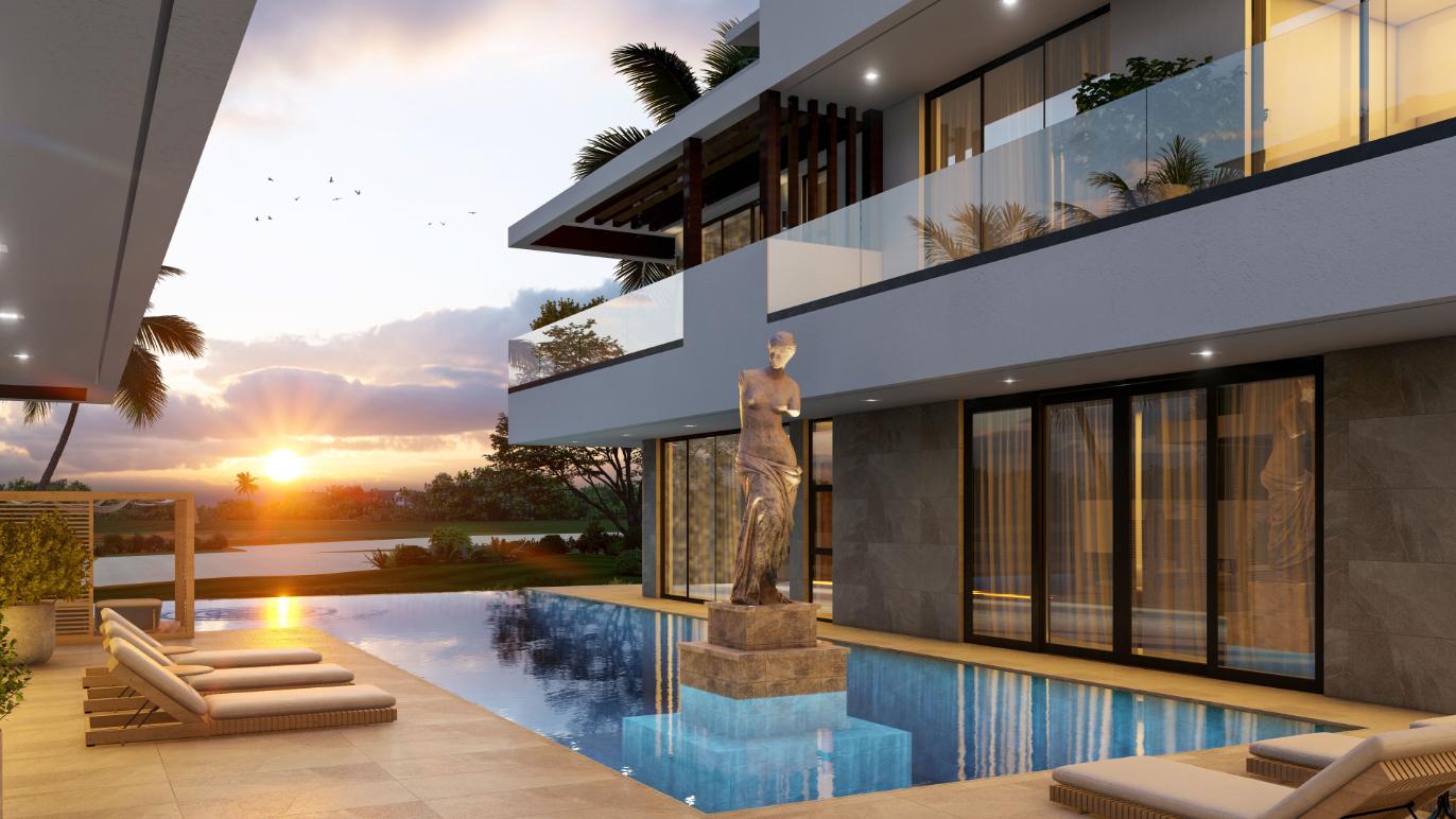 casas vacacionales y villas - Villa en Cap Cana 5