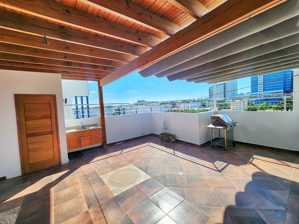apartamentos - Apartamneto de renta tipo penthouses próximo al homs, Santiago  4
