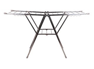 herramientas, jardines y exterior - Tendedero fuerte reforzado de metal plegable portatil ideal para balcon 1