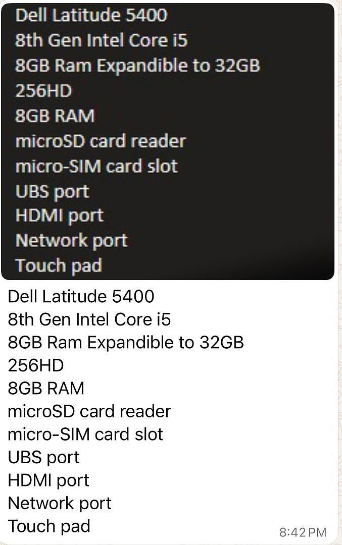 computadoras y laptops - Dell Latitude 5400
 1