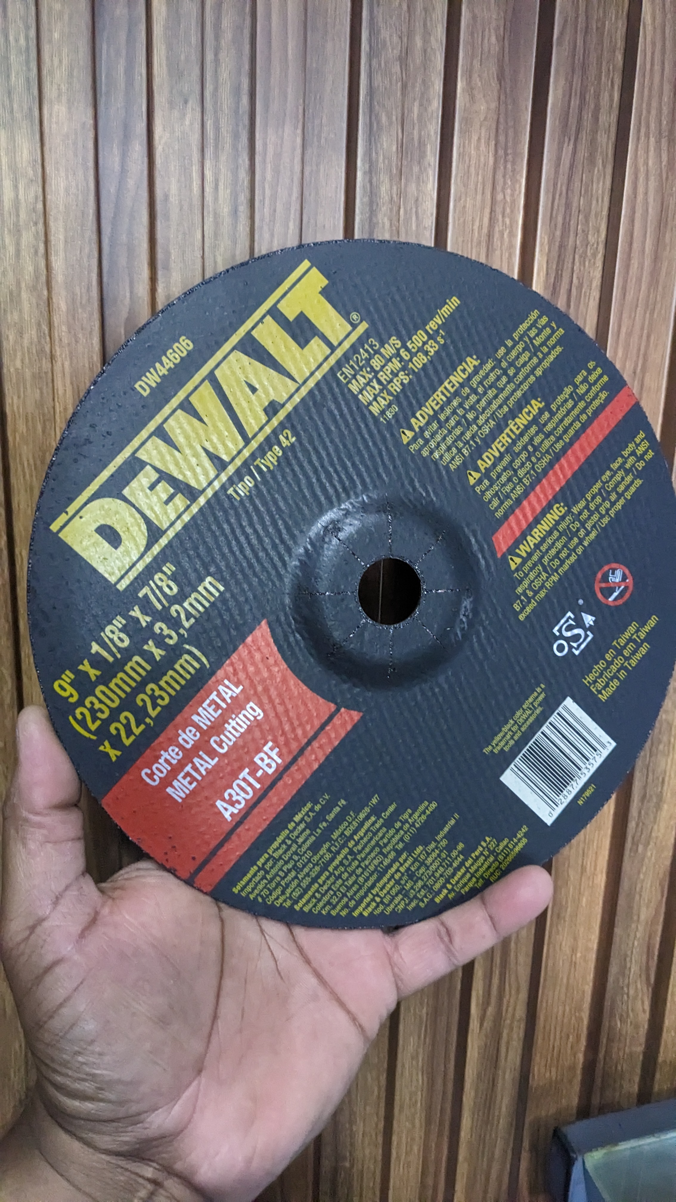 equipos profesionales - disco 🥏 de corte Dewalt 9"x1/8x7/8" 4