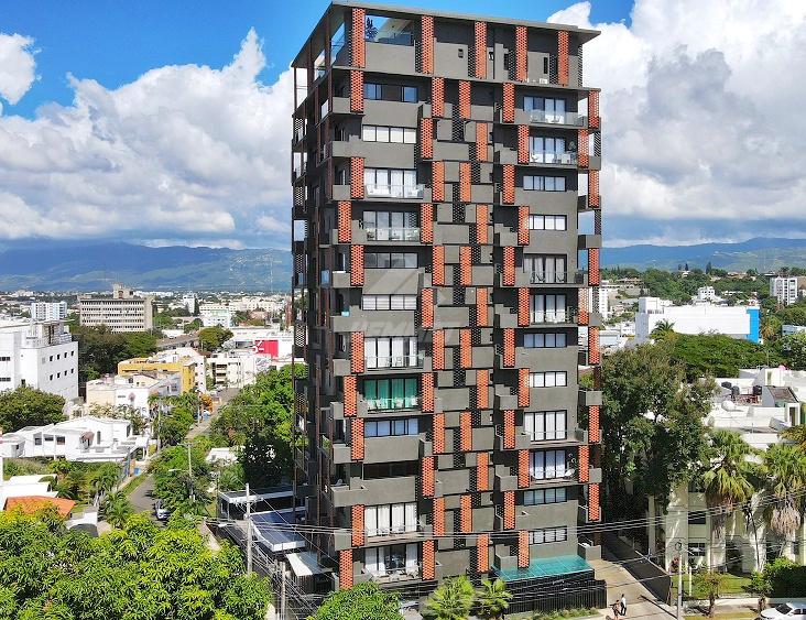 apartamentos - ESTUDIO AMUEBLADO CON PISCINA LA ESMERALDA SANTIAGO