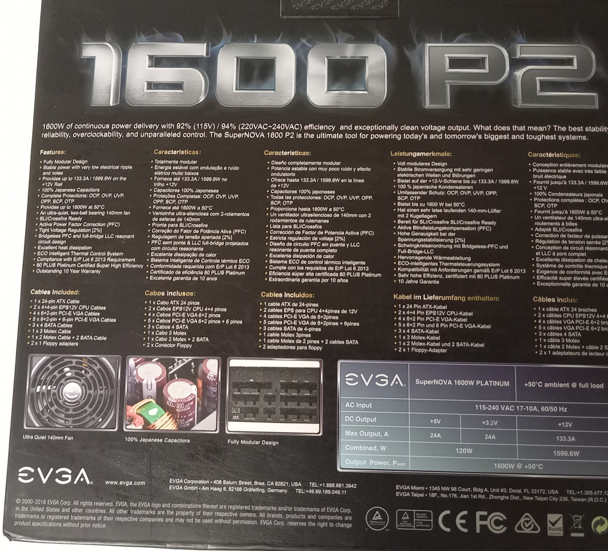 computadoras y laptops - Power supply Corsair AX 1600i 
Power supply Supernova EVGA 1600 P2 3