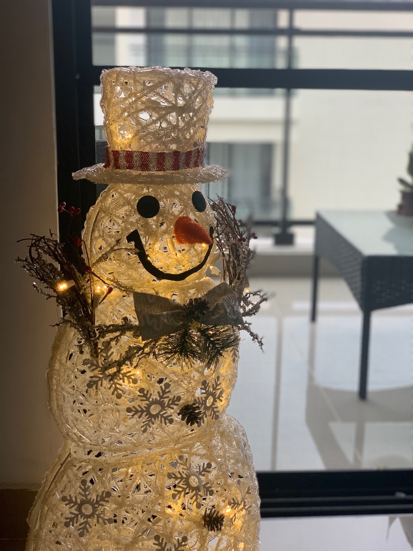 decoración y accesorios - Navidad/Árbol/Muñeco de nieve con luces. 
 0