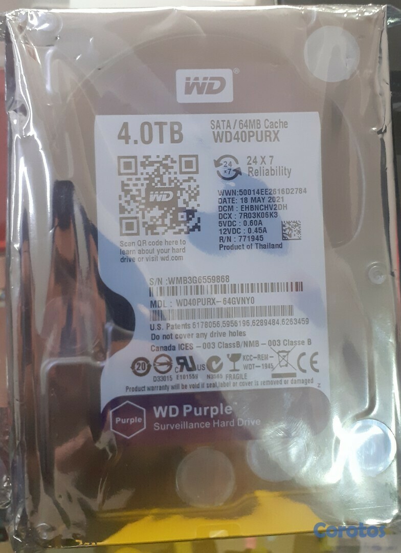 accesorios para electronica - Disco duro morado de 4 TB - 3.5" 4tb 2