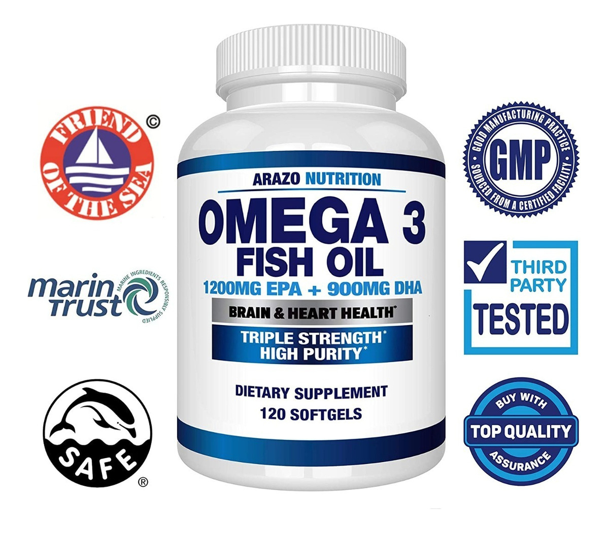 Salud y Equipamiento Médico - Omega 3 Aceite De Pescado 1200mg Epa+900mg Dha 120 Capsulas 2