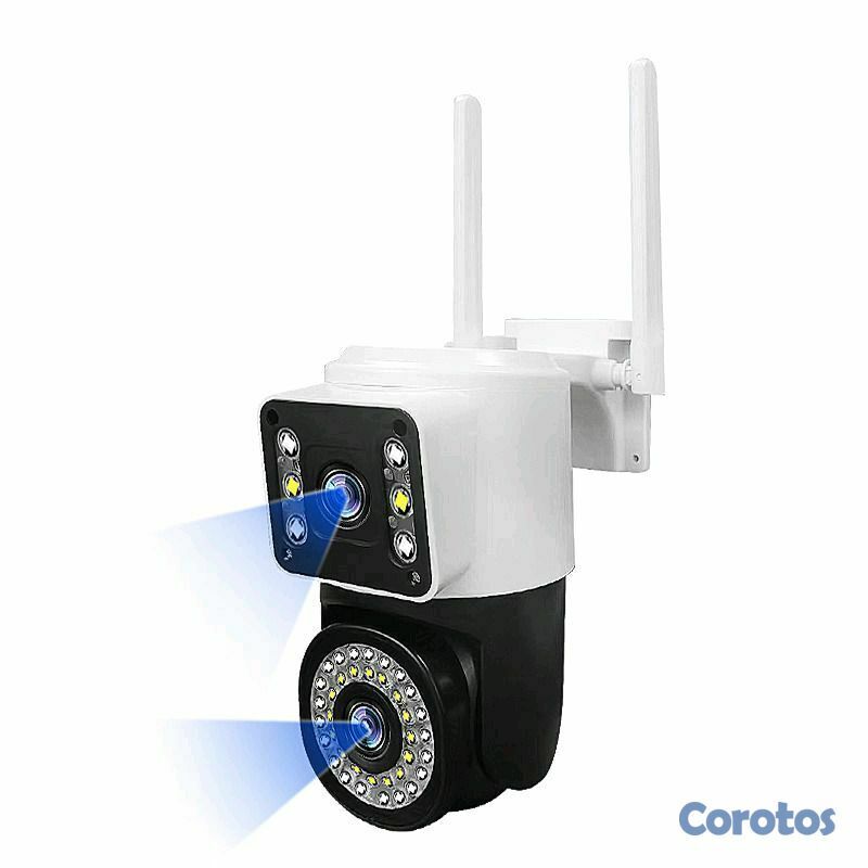 camaras y audio - CÁMARA DE SEGURIDAD DOBLE LENTE WIFI  4
