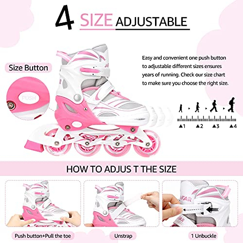Salud y Equipamiento Médico - Patin En Linea Ajustable Jeefree Para Niños ?bolsa De Almac 3