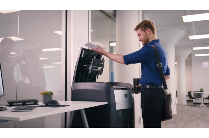 impresoras y scanners - trituradora de papel,GBC alimentación automática, capacidad de 150 hojas 1