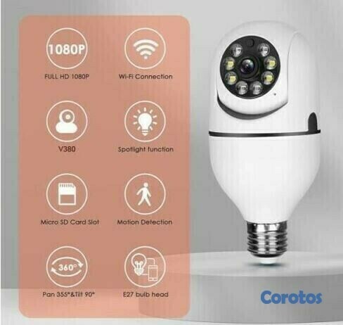 camaras y audio - Camara wifi inalambrica tipo bombillo yoosee 2