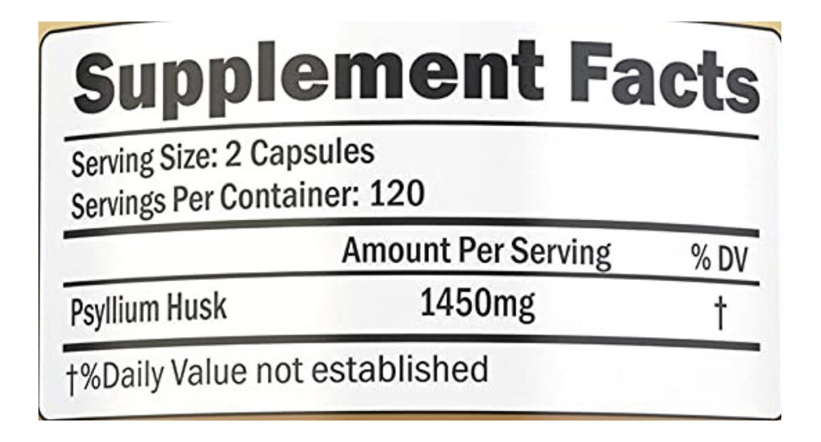 Salud y Equipamiento Médico - Psyllium Nutrionn 1450mg 240cap 1