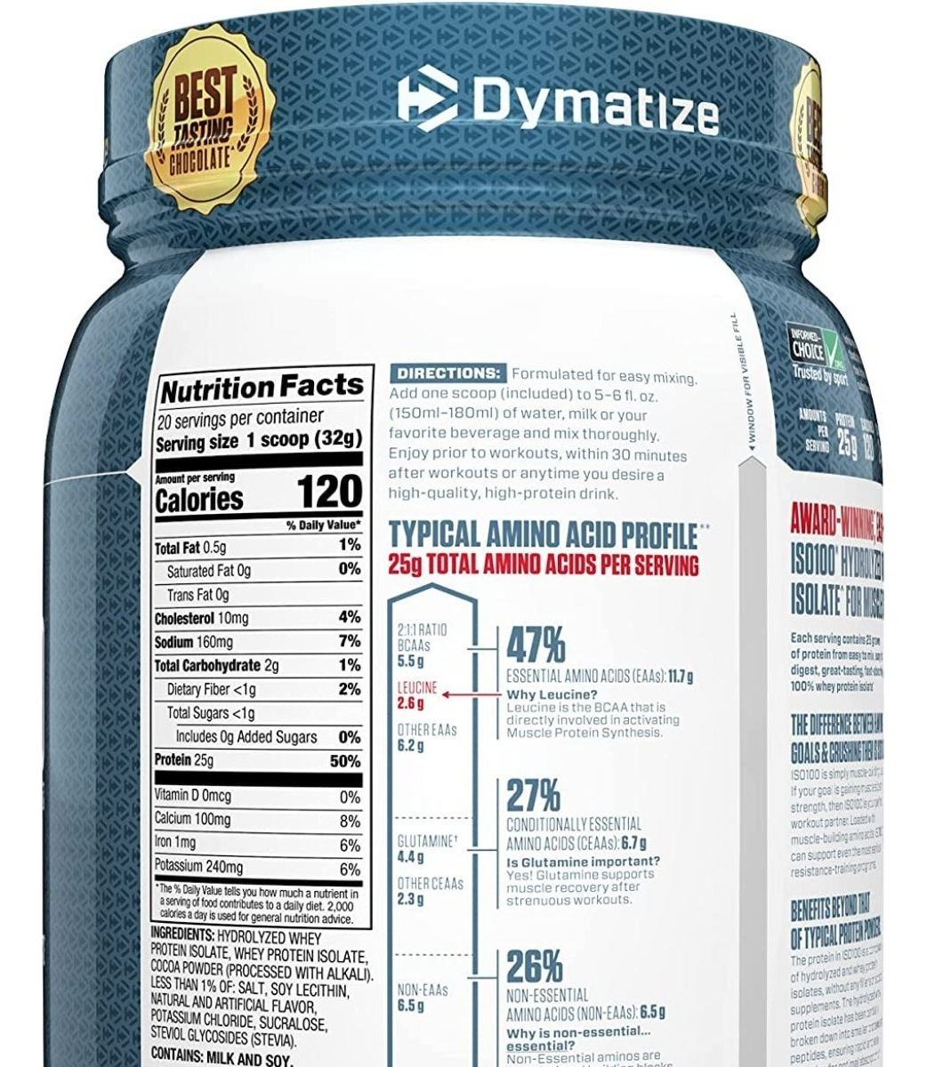 Salud y Equipamiento Médico - Proteina Iso100 640g Chocolate - G A $57 - G A $572 1