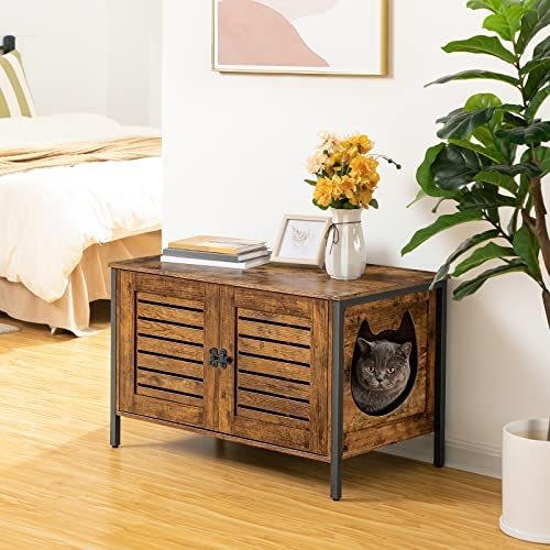 Salud y Equipamiento Médico - Caja De Arena Para Gatos Hoobro, Muebles De Caja De Arena 1