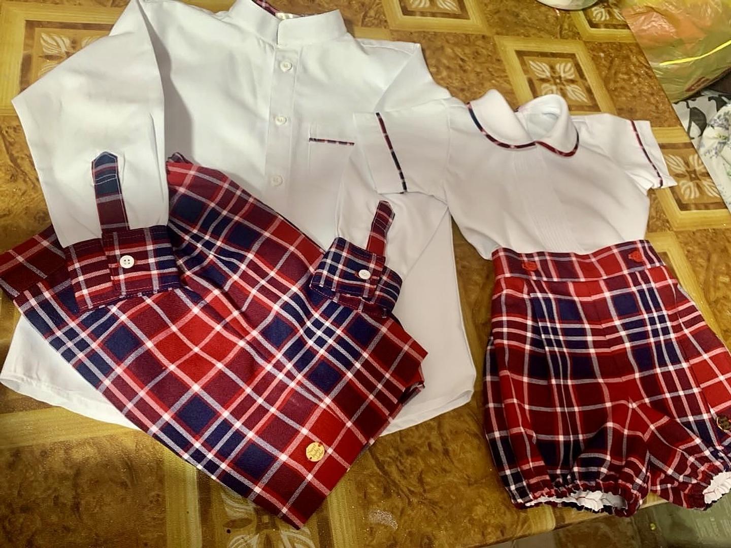 ropa y zapatos - Conjuntos para niños
Usado 1 sola vez
Size 5-6 años y 12-18 meses
Mandado hacer. 0