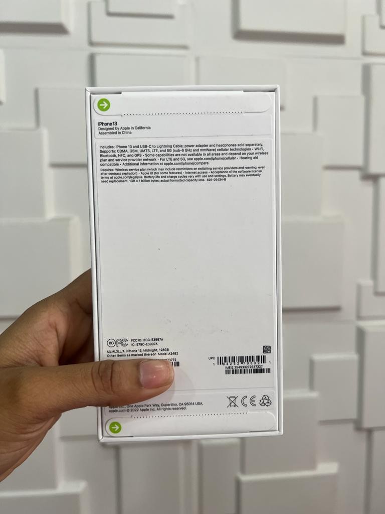 celulares y tabletas - iPhone 13 128gb Midnight Sellado Clean 1