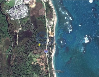 solares y terrenos - Venta de terreno en nagua primera línea de playa zona turística 