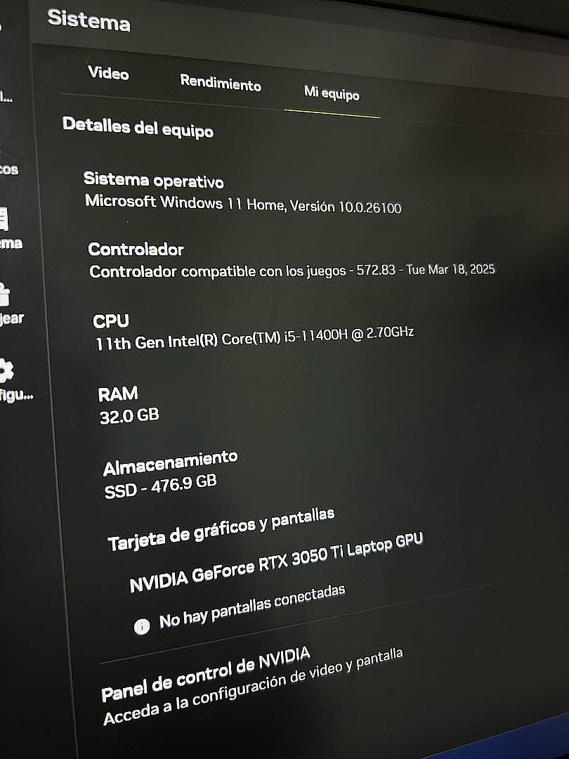 computadoras y laptops - Acer Nitro 5 3050ti - i5 11va 2
