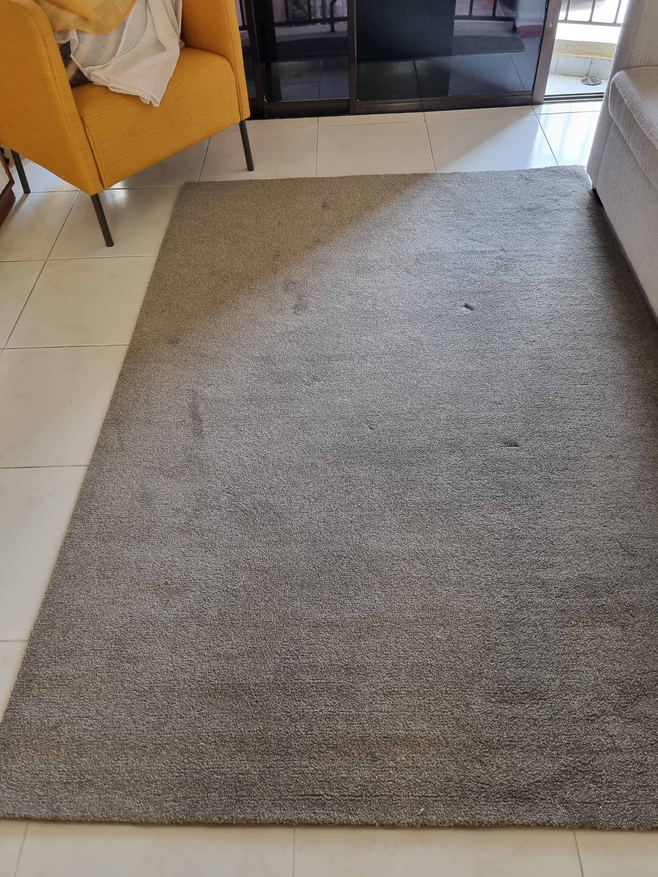 decoración y accesorios - Alfombra gris ancho 59 pulgadas y largo 89 pulgadas 1
