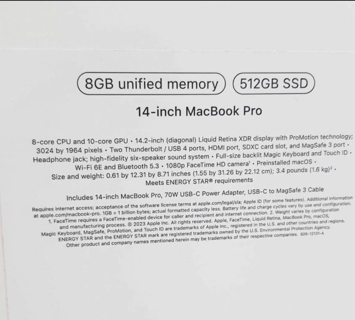 computadoras y laptops - MACBOOK PRO M3 14" 512GB 8GB RAM 2023 SELLADA ‼️🔥 2