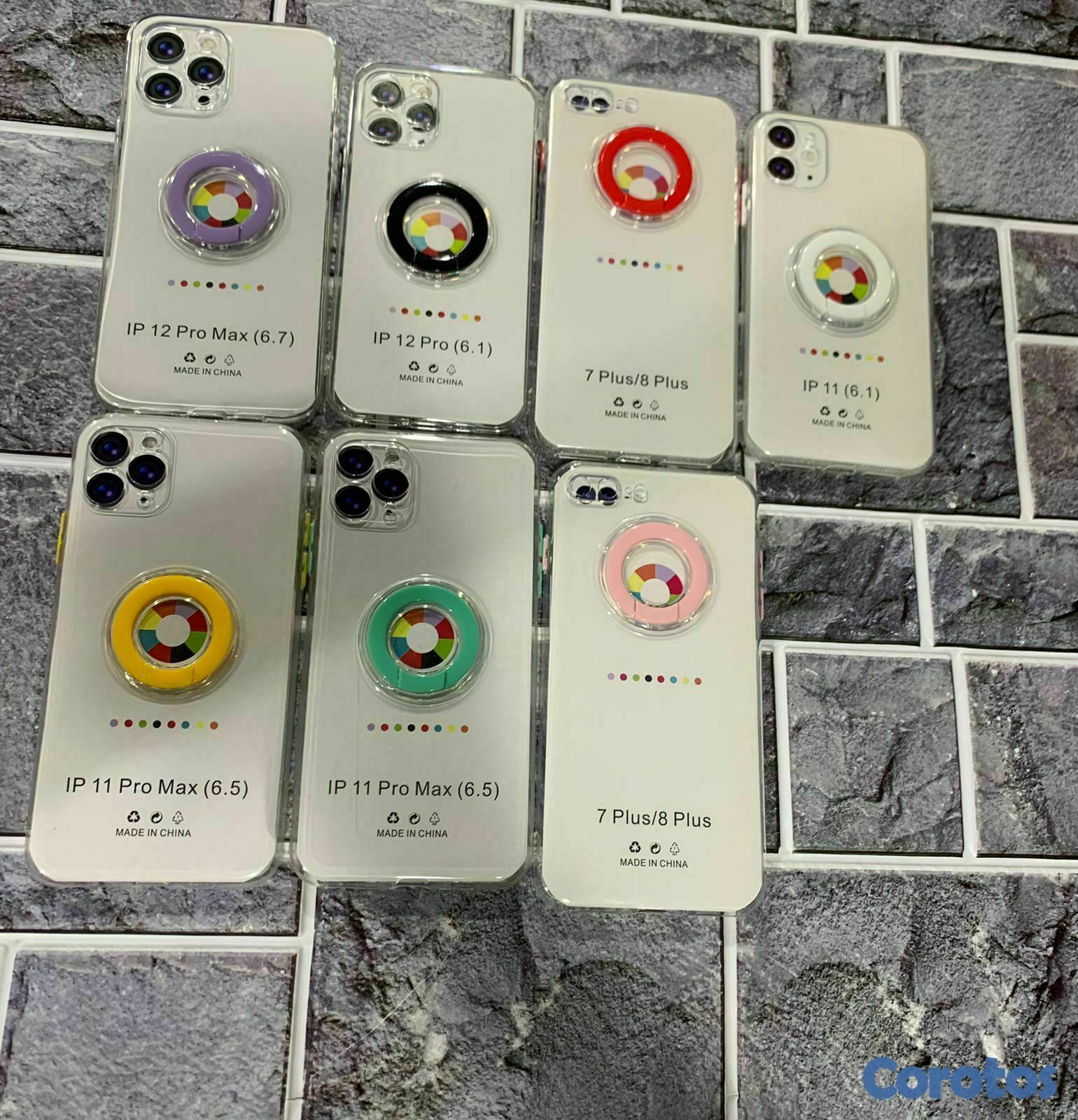 accesorios para electronica - Cover transparente con anillo  3