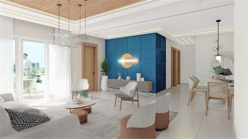 apartamentos - Venta de apartamento en tropical del este de 135mts Santo Domingo este  1