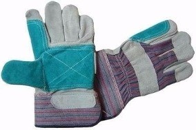 herramientas, jardines y exterior - Guantes de Carnaza Seguridad Industrial de Bolitas Algodon Variedad de Modelos 3
