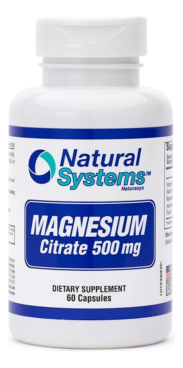 Salud y Equipamiento Médico - Citrato Magnesio 500mg Natural