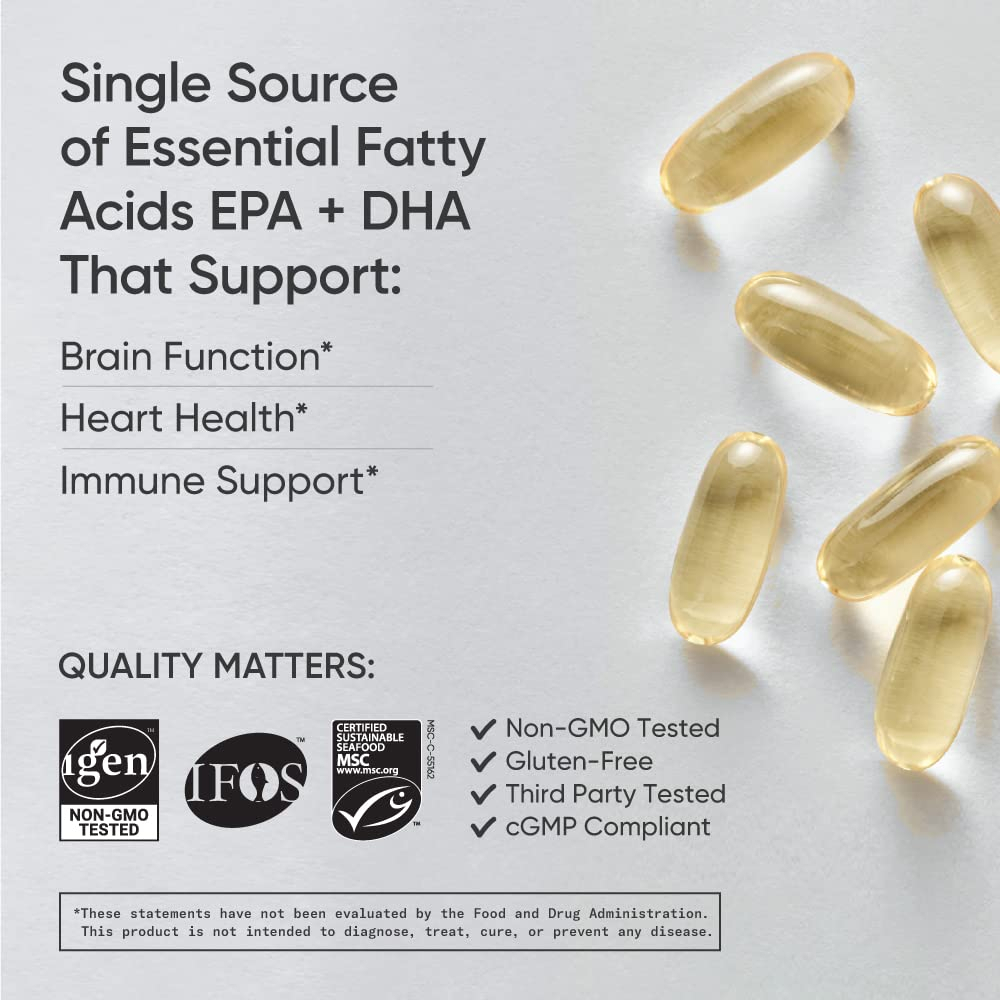 Salud y Equipamiento Médico - Omega-3 Fish Oil 1250mg 90 Cap Sports Research 3