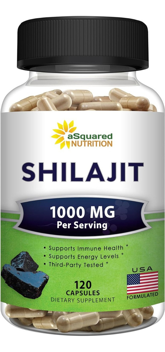 Salud y Equipamiento Médico - Shilajit 1000mg 120 cap Asquared 0