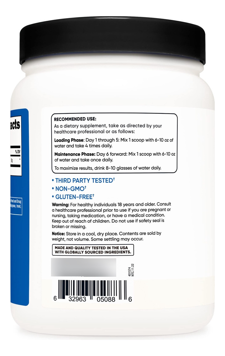 Salud y Equipamiento Médico - Creatina Monohidratada 500g Nutricost 2