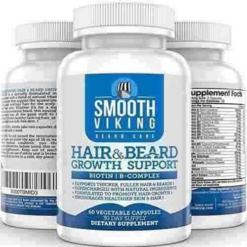 Salud y Equipamiento Médico - Smooth Viking Pastillas Para Hacer Crecer La Barba - 60 Caps 3