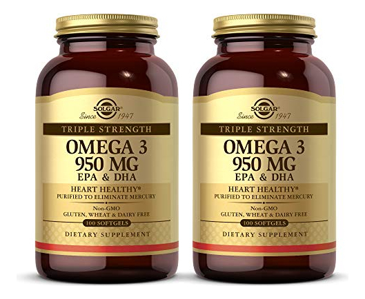 Salud y Equipamiento Médico - Solgar Triple Strength Omega 3 100 Capsulas Blandas Pack X 2