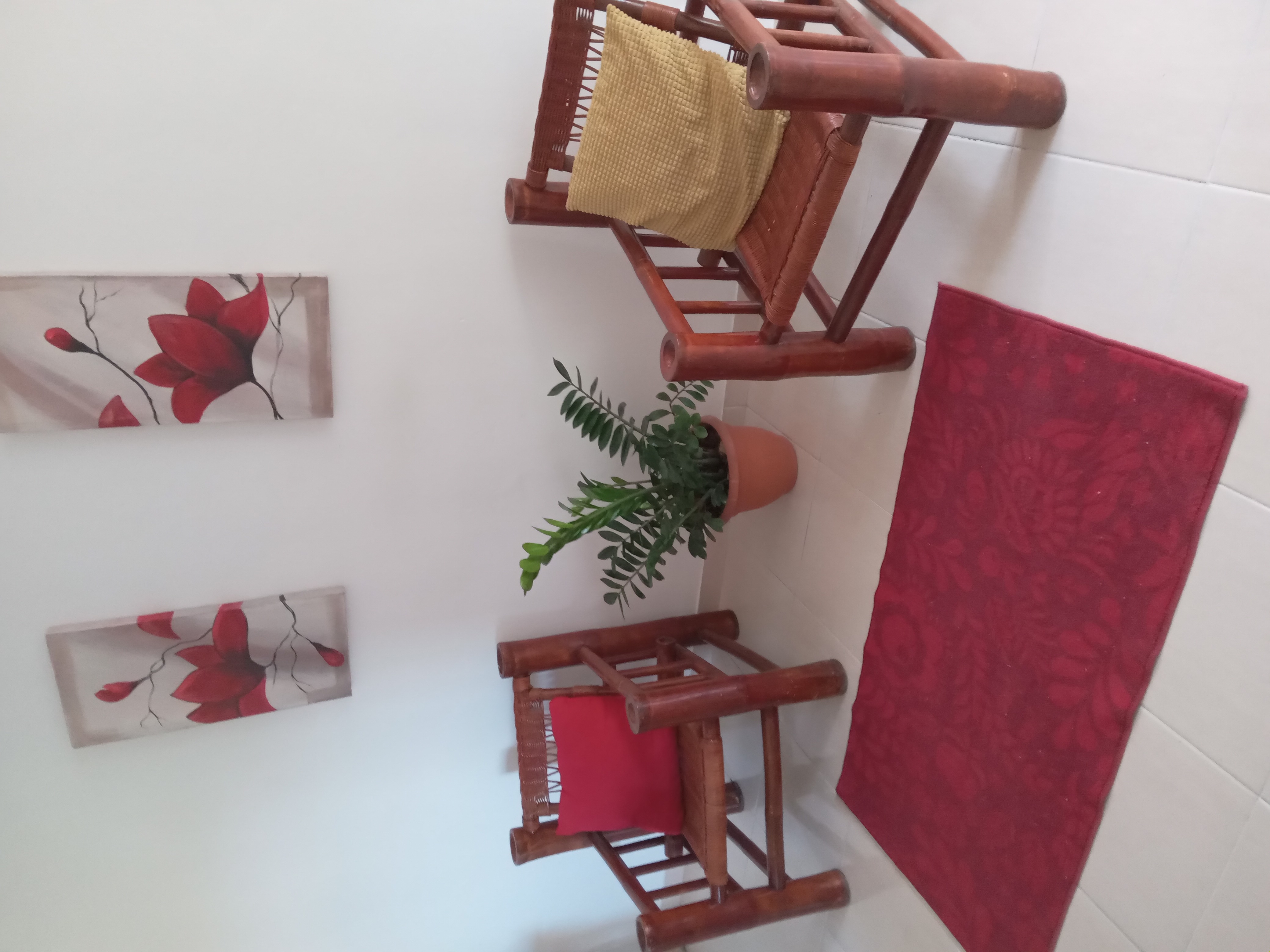 muebles y colchones - Juego 2 sillones de bambú color marron 2