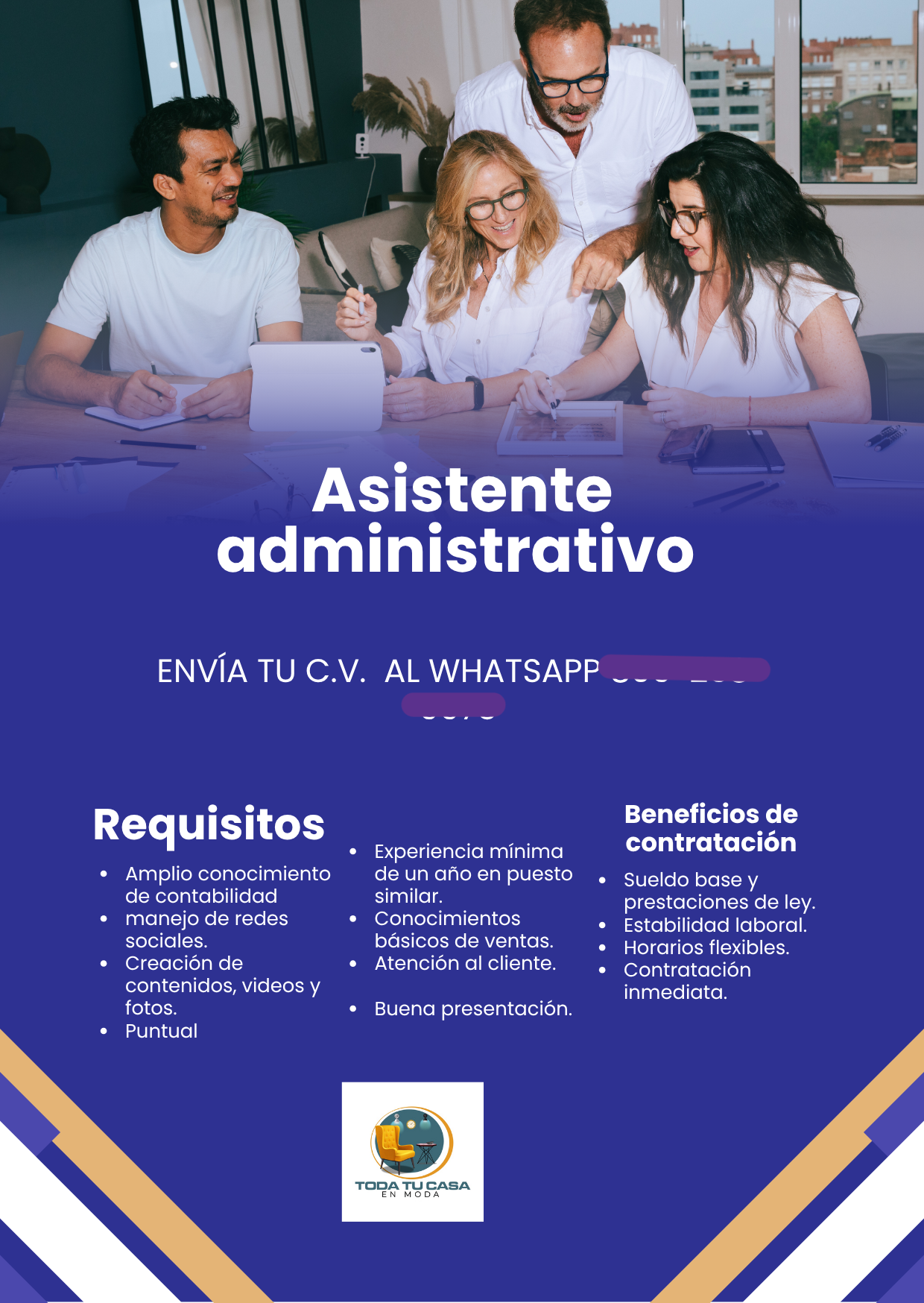 empleos disponibles - Se solicita se secretaria, para tienda de muebles  0