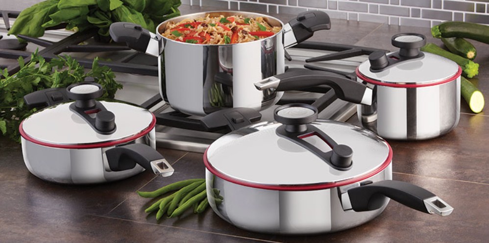 cocina - Set de ollas de 7 piezas Royal Prestige, de acero quirúrgico NUEVO NEG 0