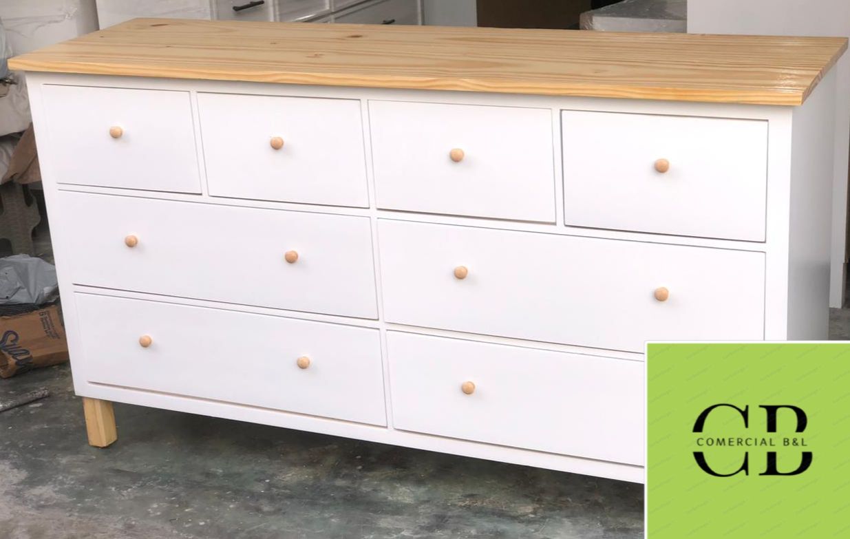 muebles y colchones - Gavetero de 8 gavetas con tope natural  1