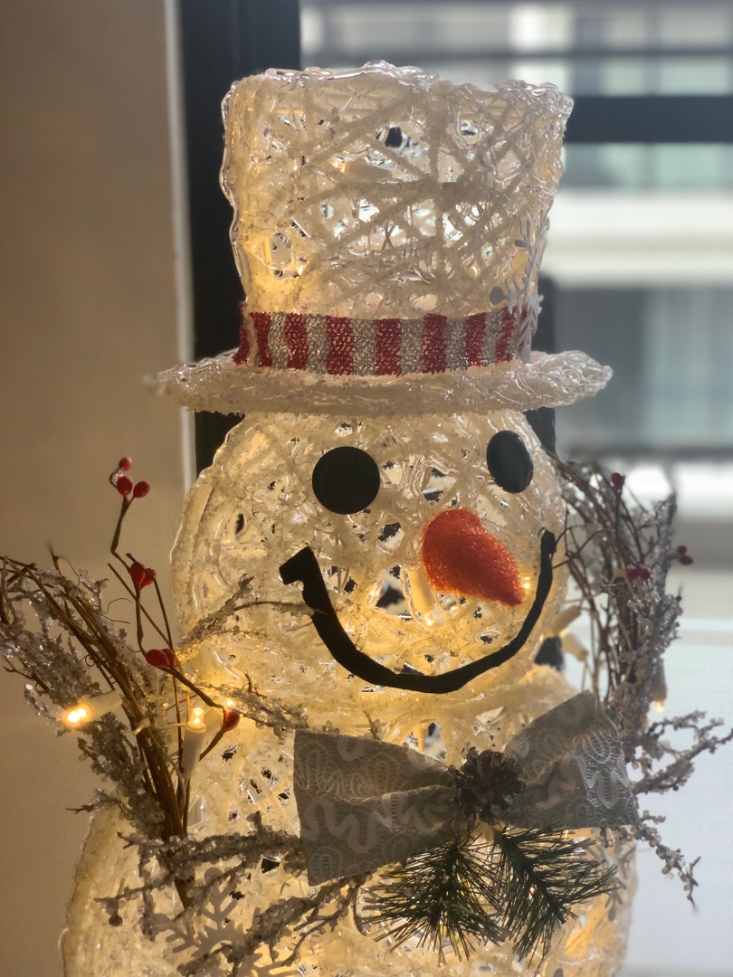 decoración y accesorios - Navidad/Árbol/Muñeco de nieve con luces. 
 2