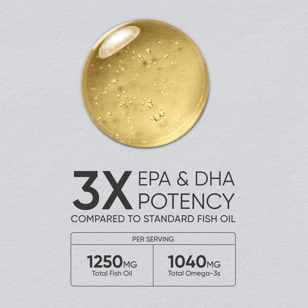 Salud y Equipamiento Médico - Omega-3 Fish Oil 1250mg 90 Cap Sports Research 4