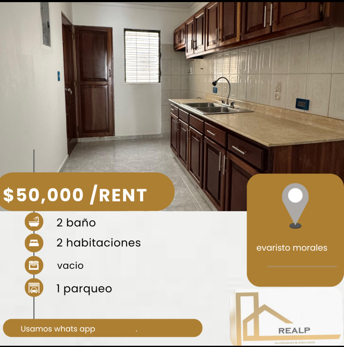 apartamentos - hermoso apartamento en Evaristo morales  0